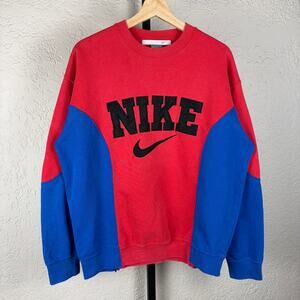 Nike Y2K Silver Tag Spiderman Color Block Spellout Large Crewneck